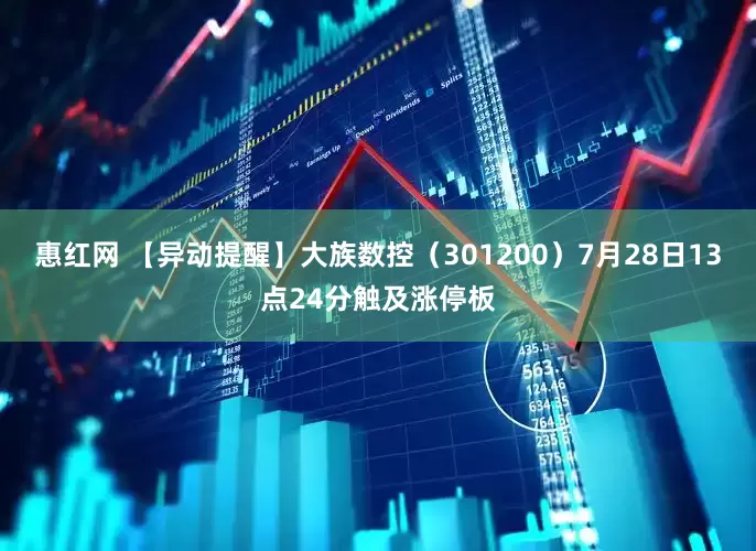 惠红网 【异动提醒】大族数控（301200）7月28日13点24分触及涨停板